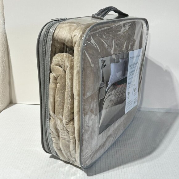 NEW Distinctly Home Weighted Blanket Brown Taupe 48"x72" 5.4kg (12 lbs) - Picture 5 of 7